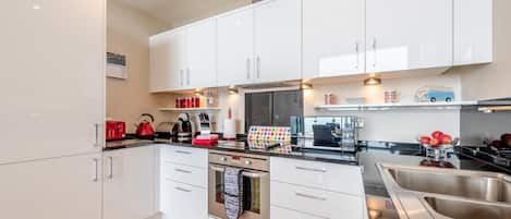 Microwave, oven, dishwasher, toaster