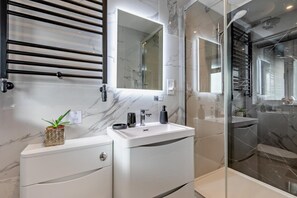 Hair dryer, towels