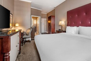 In-room safe, desk, laptop workspace, iron/ironing board