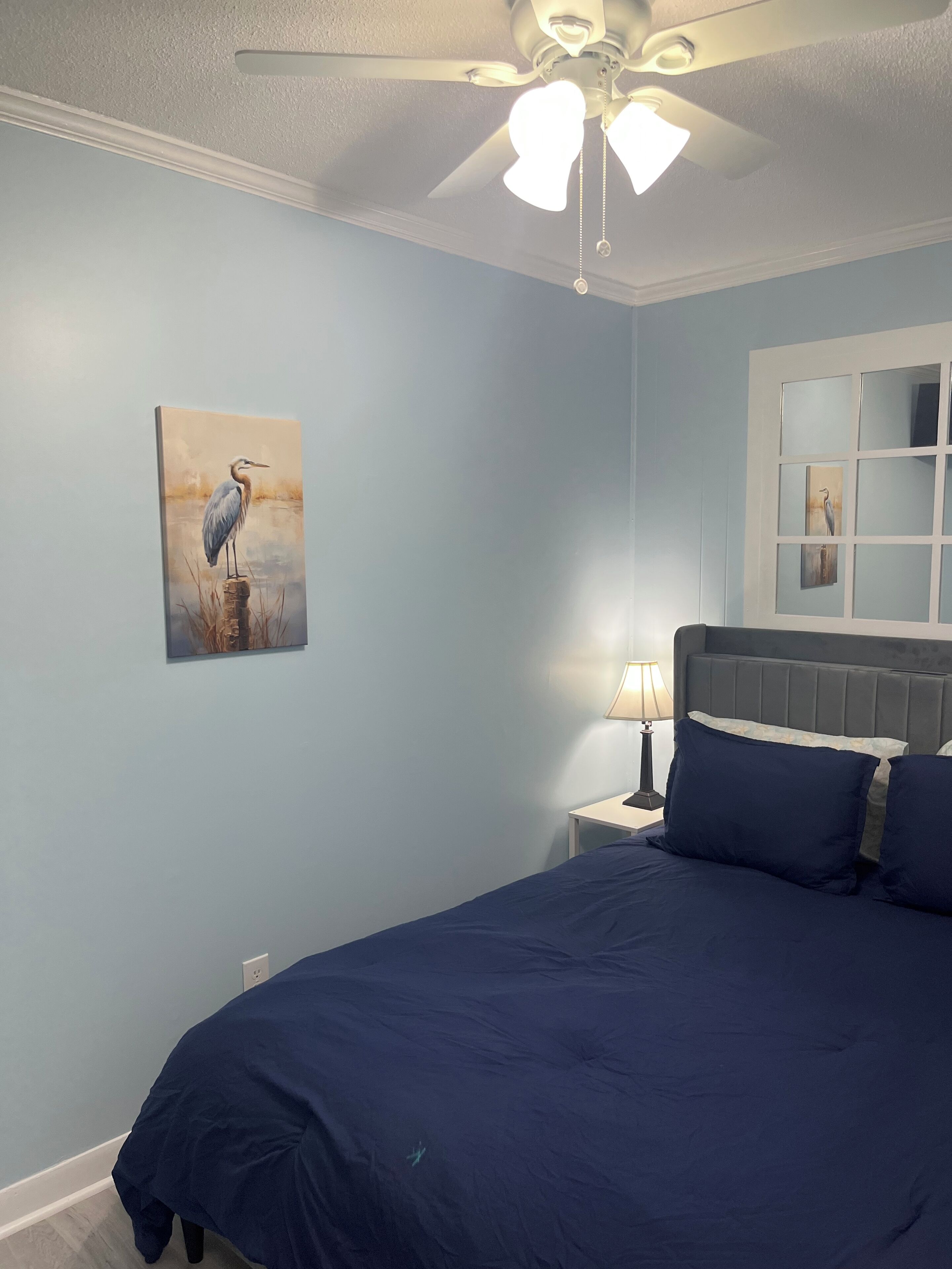 2 slaapkamers, een strijkplank/strijkijzer, wifi, beddengoed