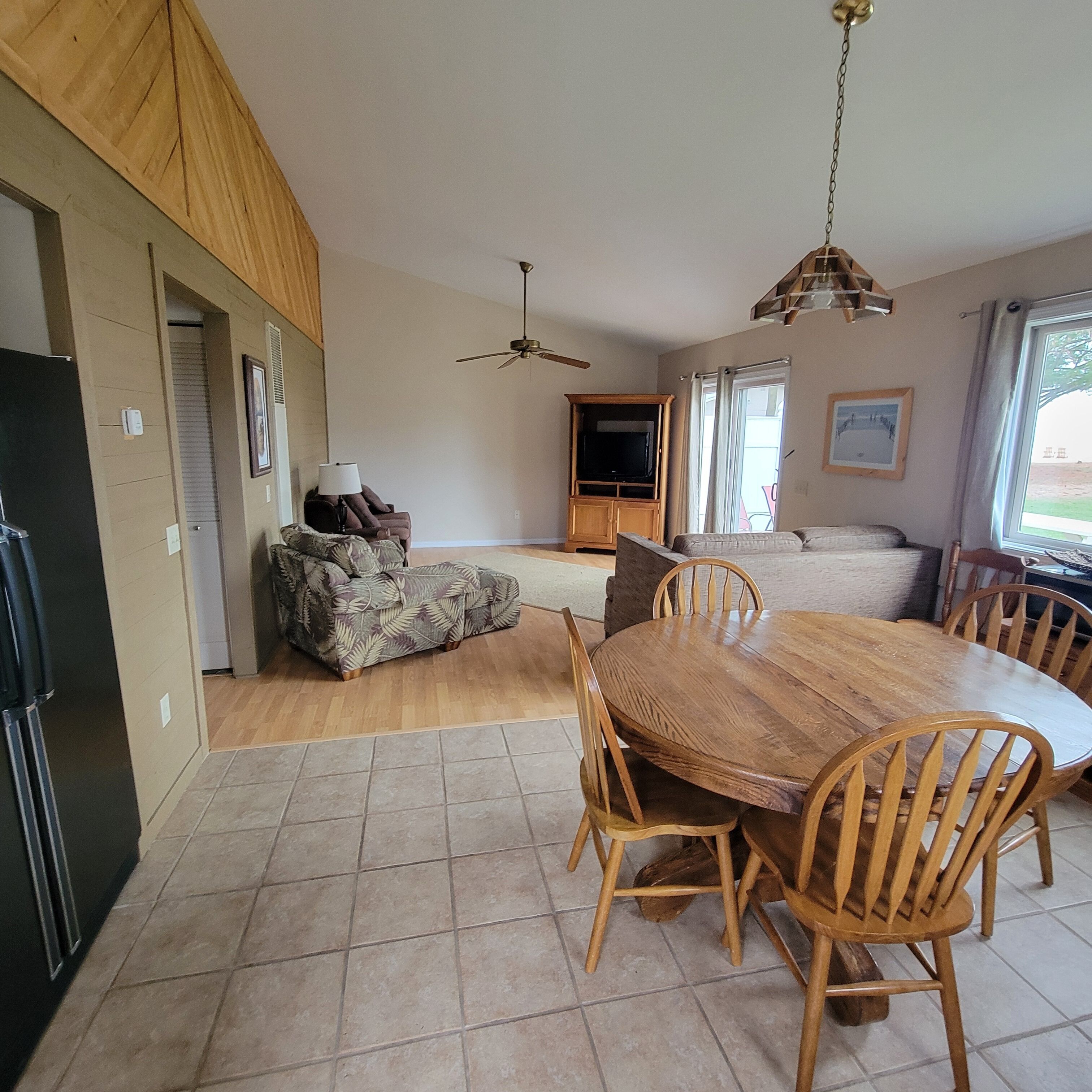 Lake Huron beach view condo with private patio, #5 at Thomas' Parkside Cottages