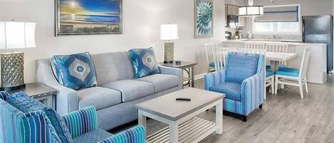 TV, DVD player, offices