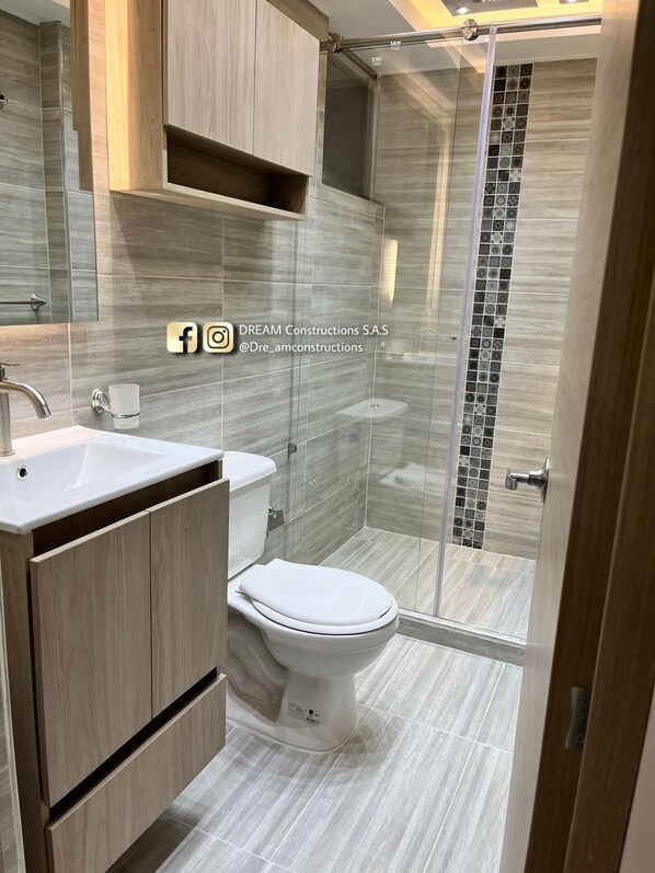 Towels, soap, toilet paper