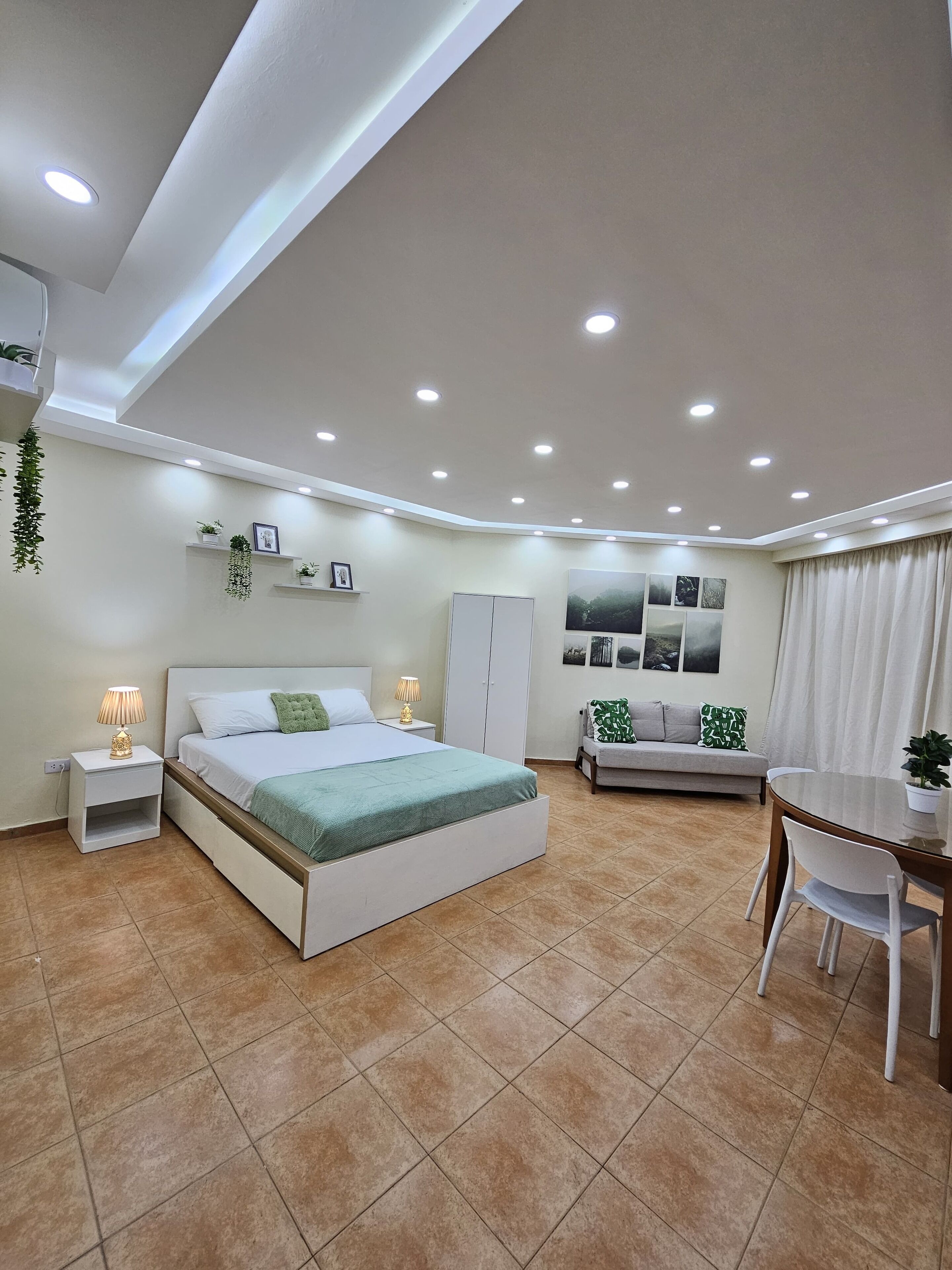 1 bedroom, iron/ironing board, travel crib, WiFi