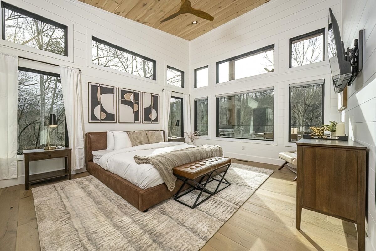 New Toccoa River retreat! sauna+fire pit+hot tub, Blue Ridge, GA