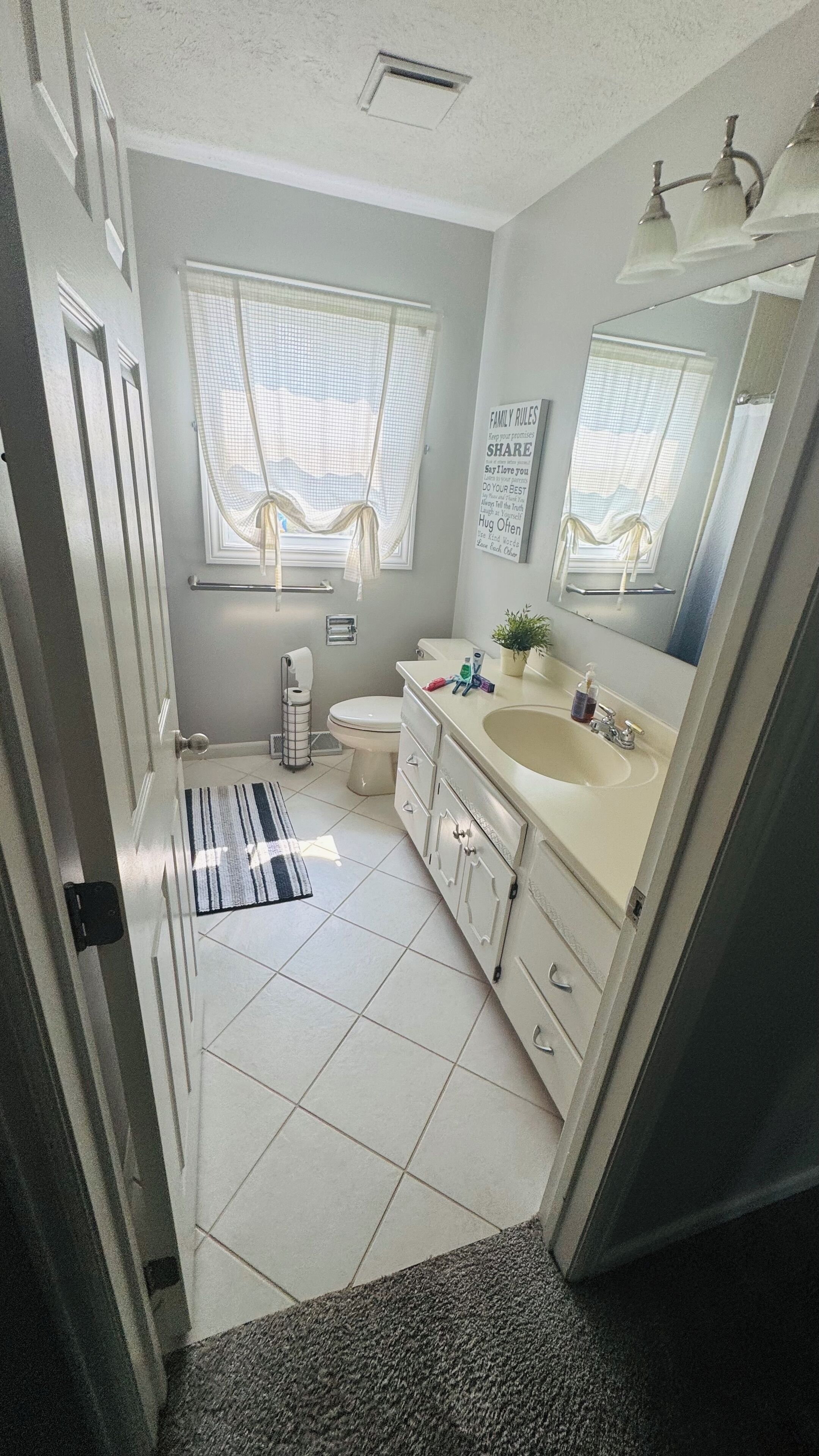 Shower, hair dryer