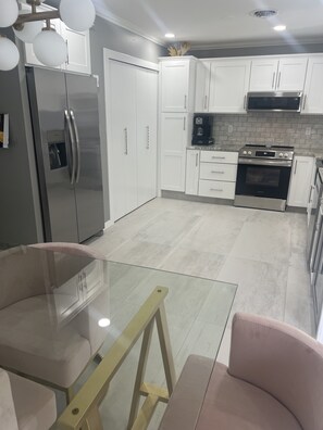 Fridge, microwave, oven, stovetop - Beautiful, remodeled and furnished 3 bedrooms,2 bathrooms, all fenced yard  (Rehoboth Beach)