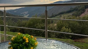 Familiehytte, 1 soverom, fjellutsikt | Terrasse/patio
