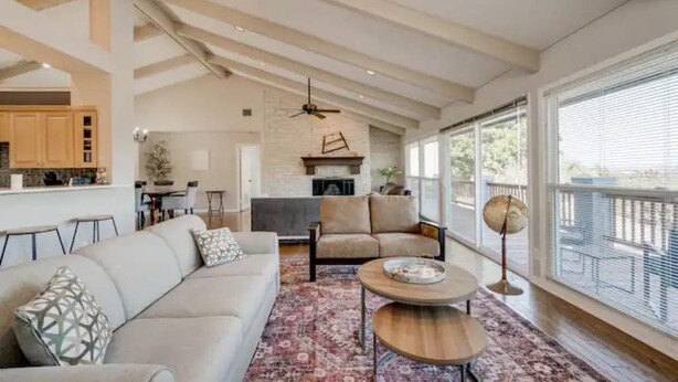Unclassified image, 1 of 58, button - All yours! Tranquil & serene Hill Country family home on Lake Travis in Austin.  (Lakeway)