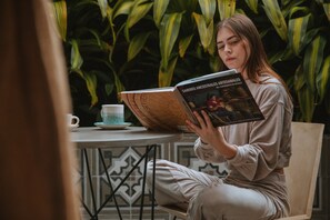 Suite Design, 1 très grand lit, patio | Terrasse/Patio