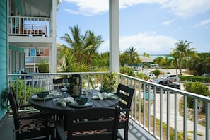 Outdoor dining - Newly Remodeled Hillside Unit at the Hideaways (Exuma)