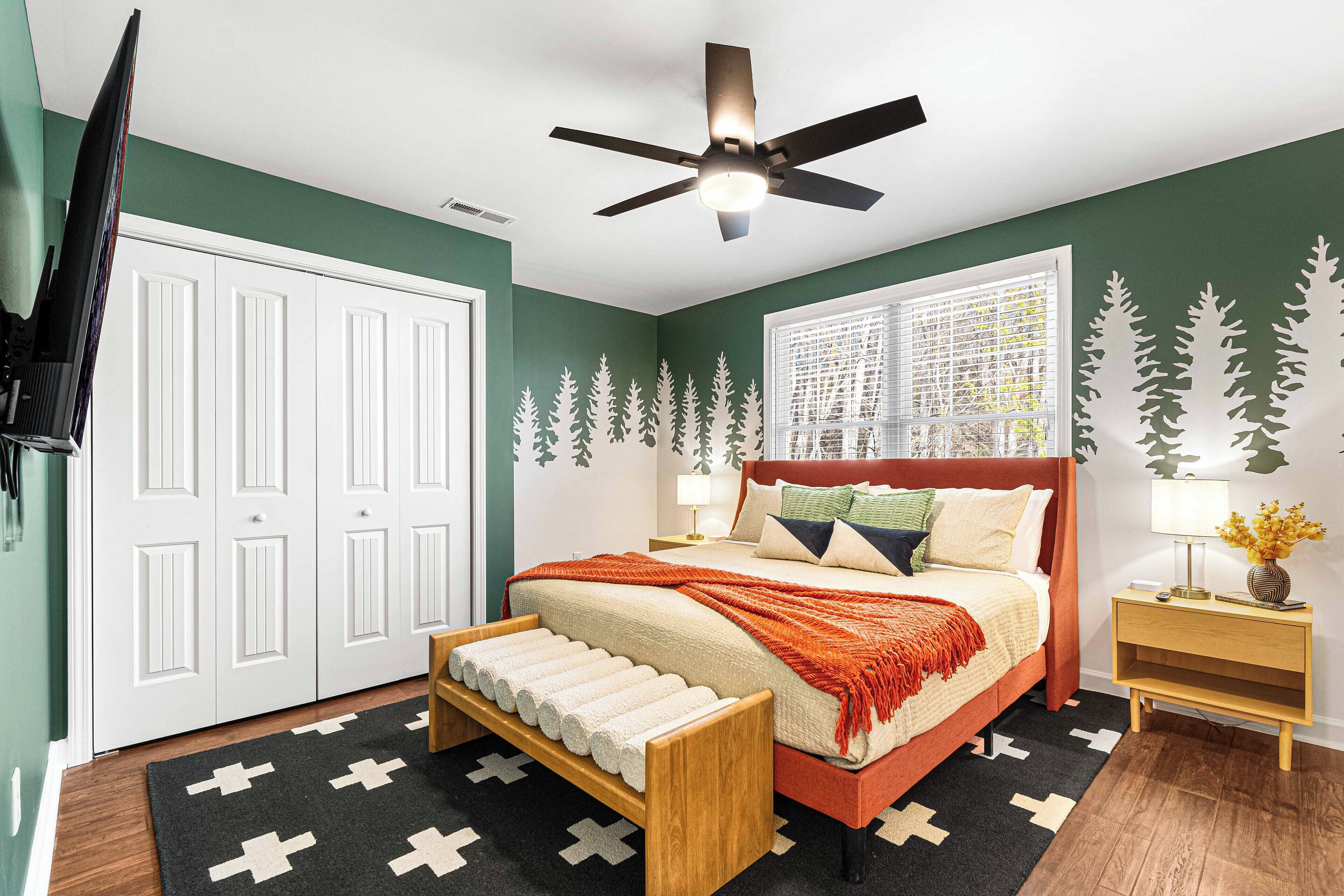 4 sovrum, skrivbord, resesäng och gratis wi-fi