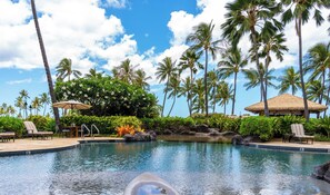 Whether you’re cooling off or basking in the sun, the pool area is a serene oasis of calm and luxury. Every swim feels like a mini-vacation.