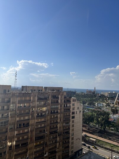 شقة فاخرة فيو بحر ومنتزة
