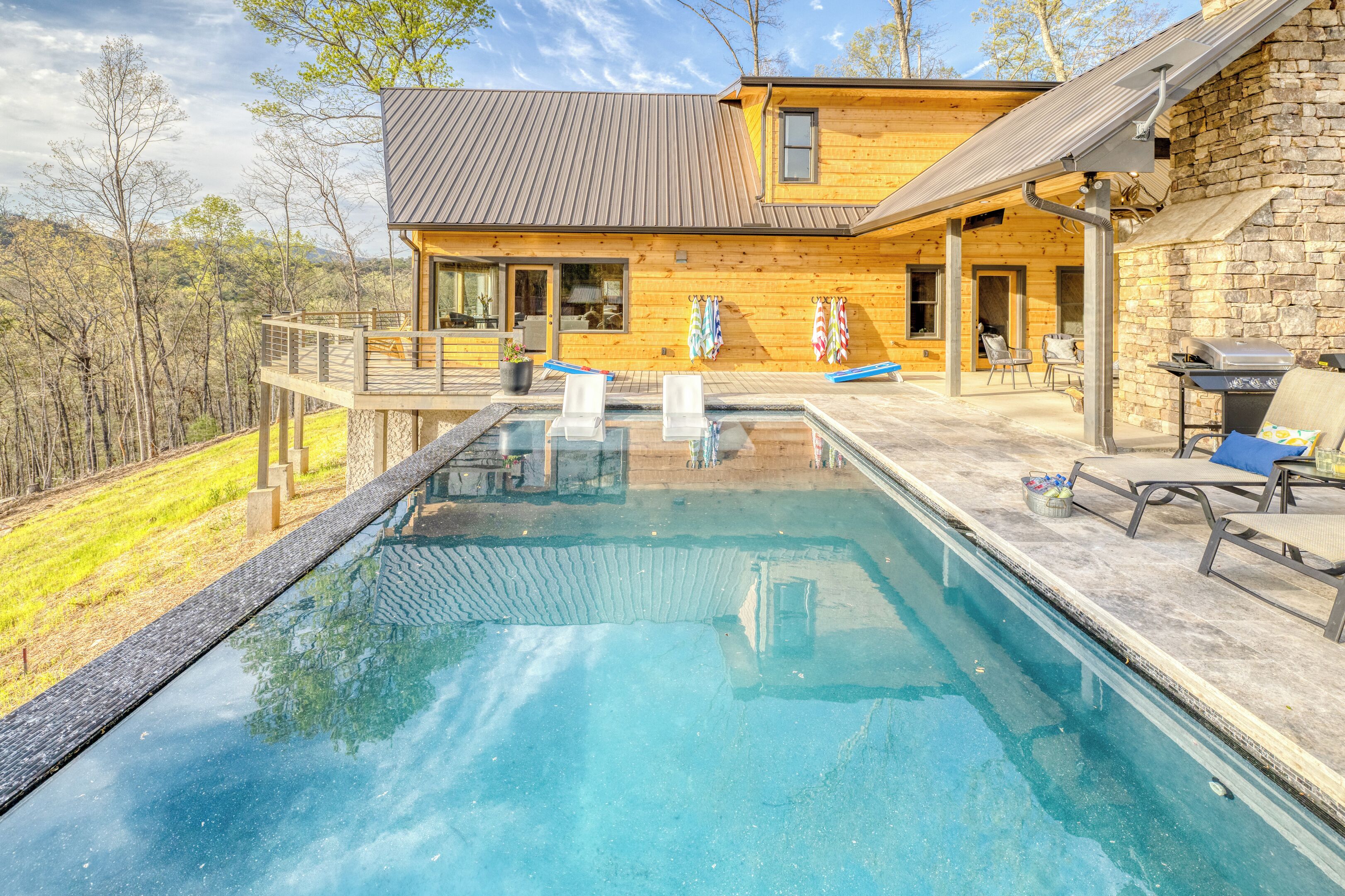 Una piscina climatizada