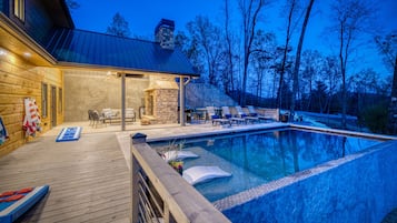 A heated pool