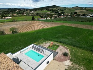 屋外プール、温水プール