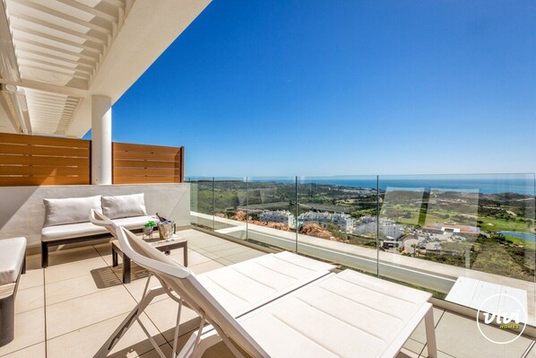 Terrace/patio - The Heights | Sea views - pool - terrace (La Cala de Mijas)