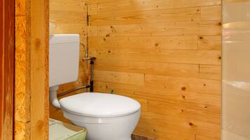 Douche, articles de toilette gratuits, serviettes fournies