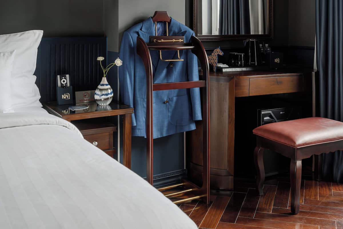 Premium tweepersoonskamer, uitzicht op stad | Luxe beddengoed, donzen dekbedden, een minibar, individueel gedecoreerd