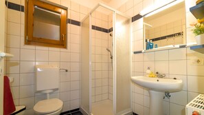 Shower, hair dryer