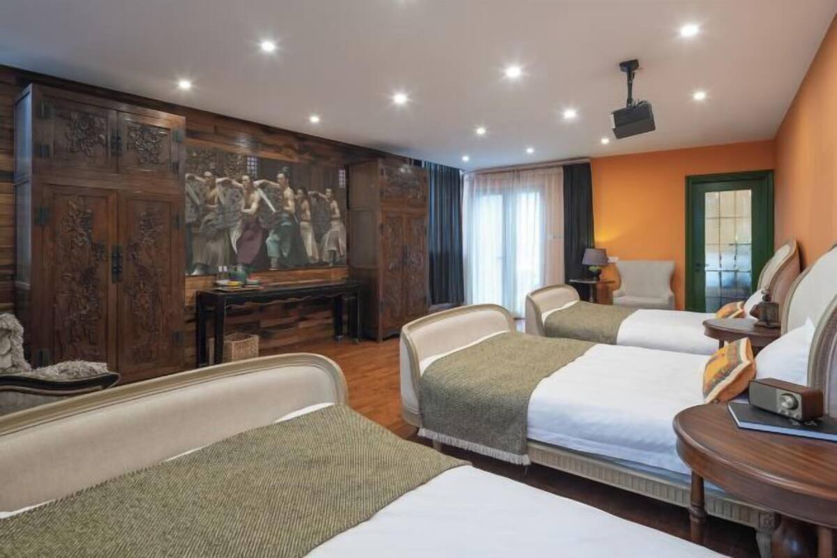 1 quarto, roupas de cama premium, edredons de pluma
