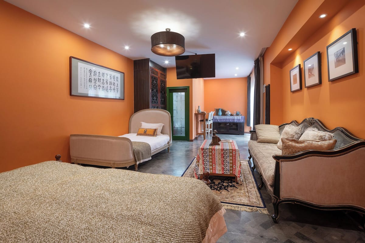 Family Studio, Multiple Beds, Courtyard View, Courtyard Area | Premium bedding, down duvets, individually decorated