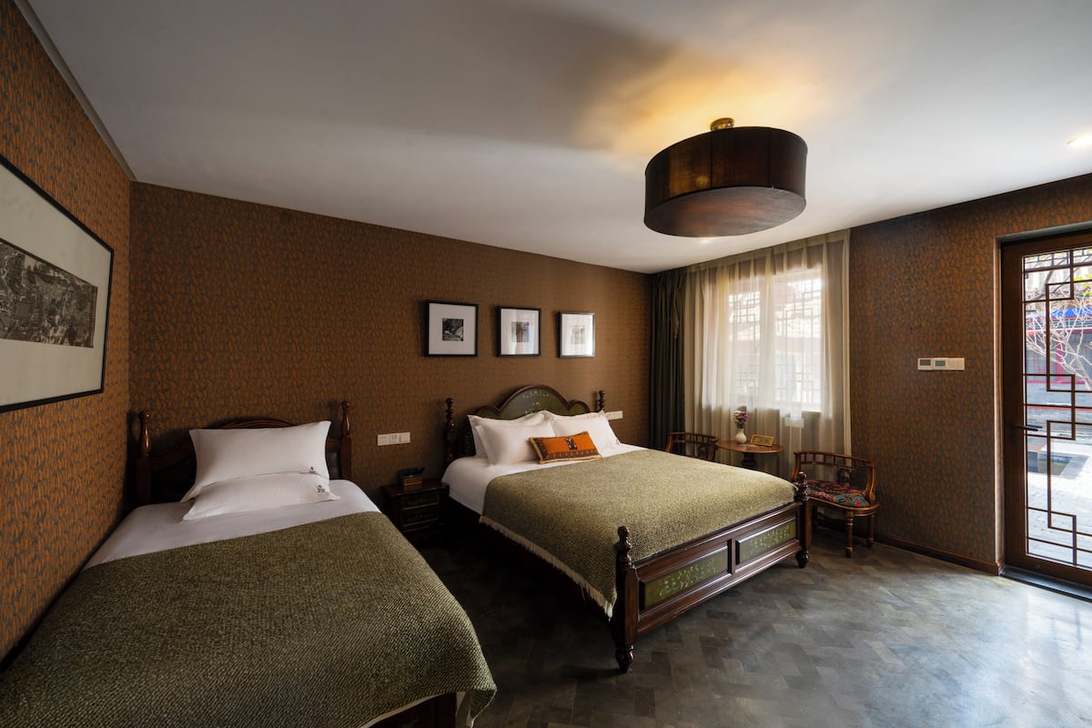 Family Room, Multiple Beds, Courtyard View, Ground Floor | Premium bedding, down duvets, individually decorated