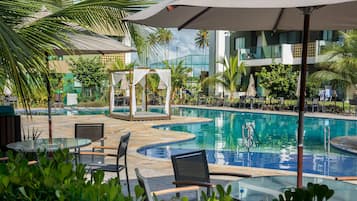 Comfort Studio | Pool | 8 indoor pools, open 8:00 AM to 10:00 PM, pool umbrellas, pool loungers