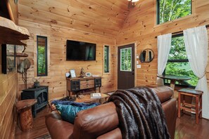 Télévision, cheminée