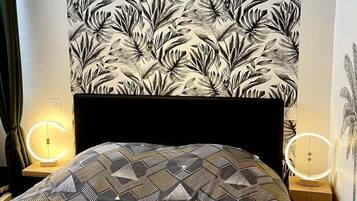 1 chambre, fer et planche Ă repasser, Wi-Fi, draps fournis