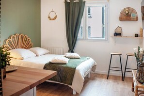 Internet, bed sheets - Le nid Briochin, studio in the heart of Saint-Br (Saint-Brieuc)