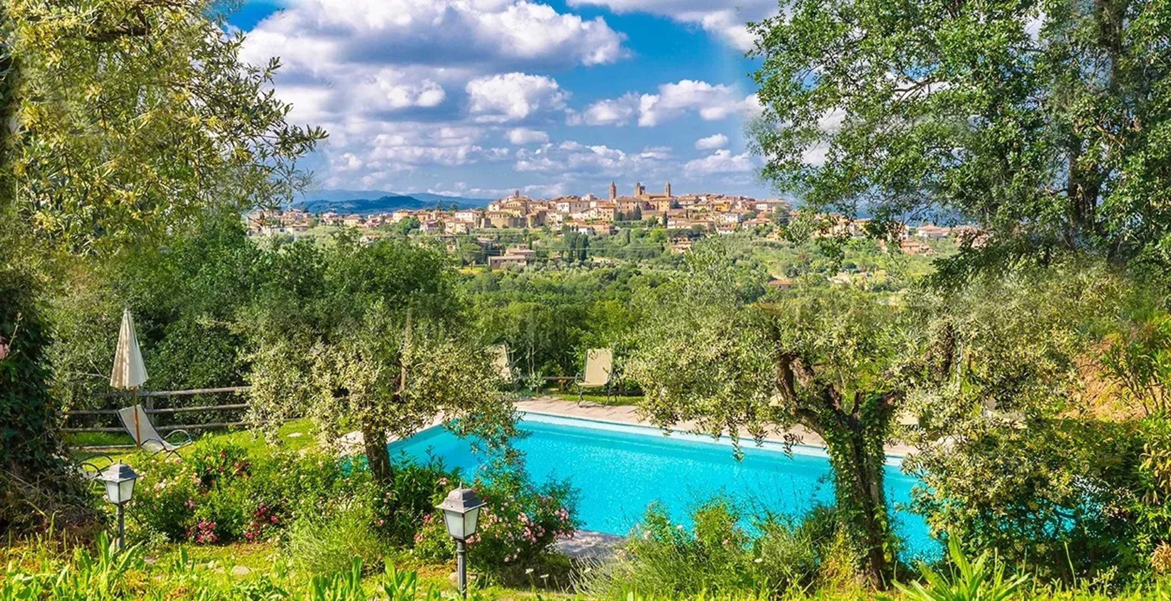 Vue sur piscine