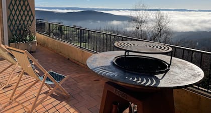 Gîtes Cantou du Viaduc 16 Personnes - Aveyron - Montjaux - vue Viaduc de Millau