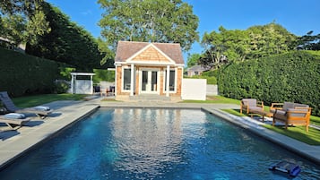 Piscine extérieure, piscine chauffée