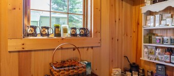 The Rock House up in the trees!