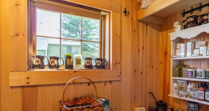 The Rock House up in the trees!