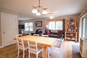 Smart TV, DVD player, books