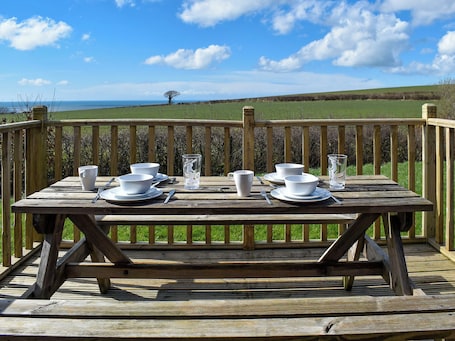 Outdoor dining. 1 bedroom accommodation in Corney, near Millom