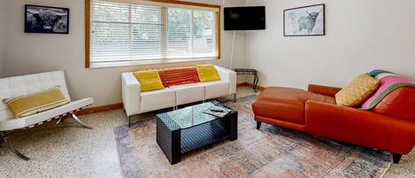 TV, fireplace, DVD player