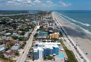 Exterior - Oceanfront Views - Pvt Beach Area & Heated Pool - Easy Walk to Restaurants, Etc. (New Smyrna Beach)