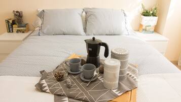 1 間睡房、熨斗/熨衫板、免費 Wi-Fi、床單