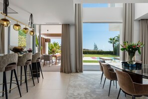 Dining - Country House 'Casa Senses' with Sea View, Wi-Fi and Air Conditioning (Marbella)