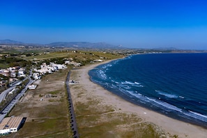 Vlak bij het strand