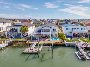 Exterior - Family Friendly Home w Heated Pool-Pets Welcomed-Private Boat Dock (North Myrtle Beach)