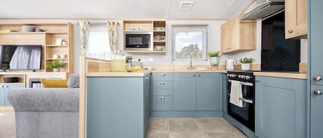 Fridge, oven, stovetop, toaster