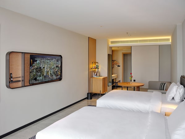 Habitación superior | Ropa de cama de alta calidad, edredón y camas Tempur-Pedic 