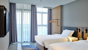 Phòng dành cho gia đình | Bộ đồ giường cao cấp, chăn bông, nệm Tempur-Pedic 