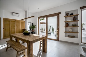Deluxe Villa, Lanai, Pool View | Private kitchen | Fridge, microwave, stovetop, coffee/tea maker - Villa Oasi 2 by Alfred in Bali (Pecatu)