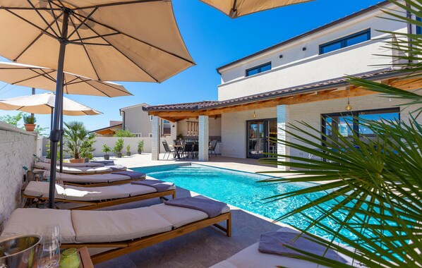 Una piscina riscaldata